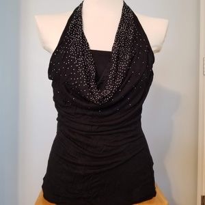 Forever 21 halter with waterfall sparkle, medium